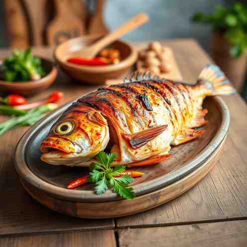 Ikan Bakar - Malaysian Grilled Fish Recipe